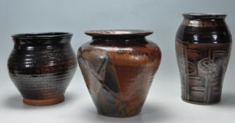 COLLECTION OF STUDIO ART POTTERY