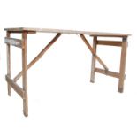 MID 20RH CENTURY AIR MILITARY FOLDING WOODEN TABLE