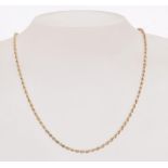 9CT GOLD ROPE TWIST NECKLACE CHAIN