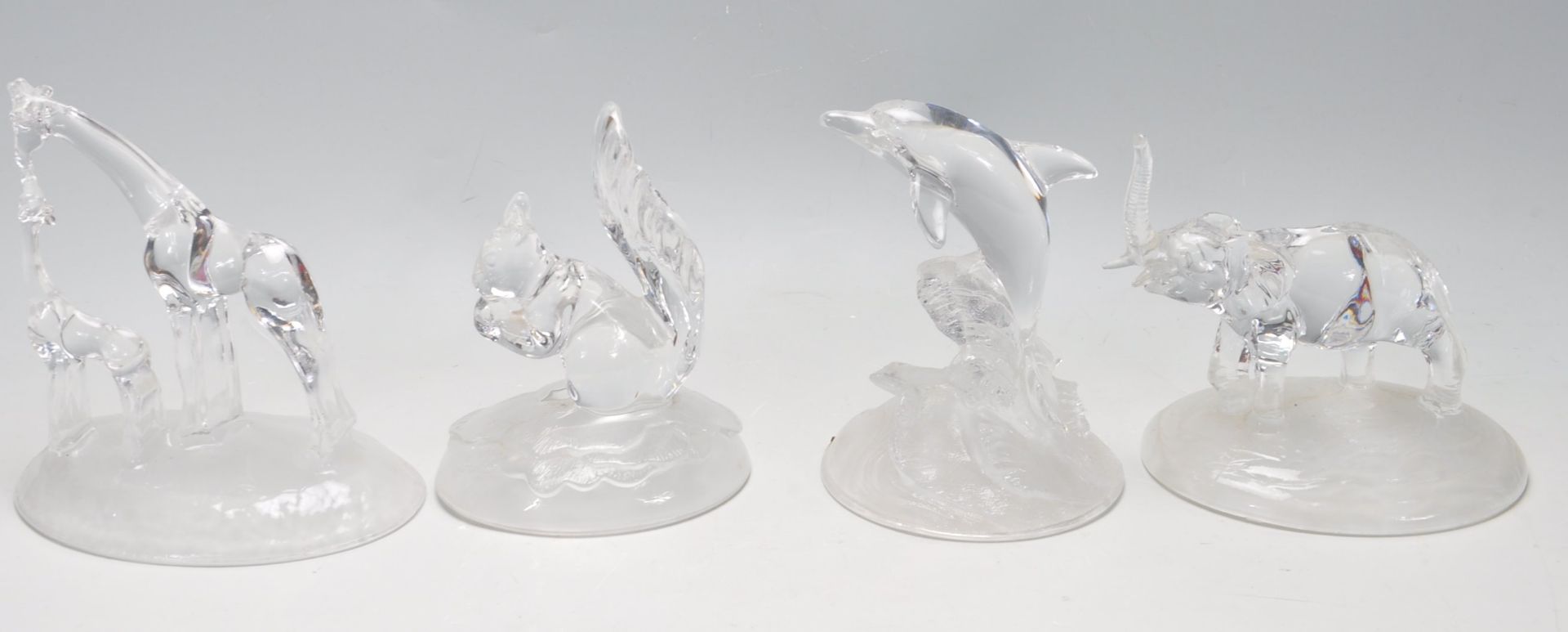 FOUR CRYSTAL FIGURINES BY D’ARQUES - Image 4 of 6