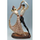 CAPODIMONTE SANTINI FIGURE OF TWO DANCERS