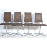 BRITISH MODERN DESIGN - KERON - SET OF FOUR RETRO VINTAGE DINING CHAIRS