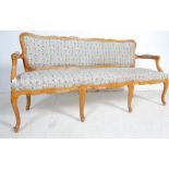 FRENCH ANTIQUE LOIUS CANNES STYLE THREE SEATER SOFA SETTEE