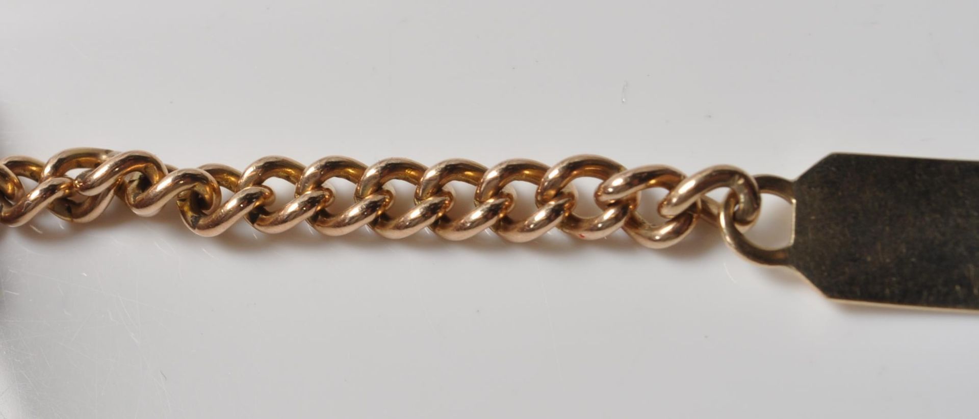 9CT GOLD IDENTIFICATION BRACELET - Image 11 of 12