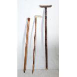 COLLECTION OF THREE VINTAGE 20TH CENTURY WALKING STICKS / CANES