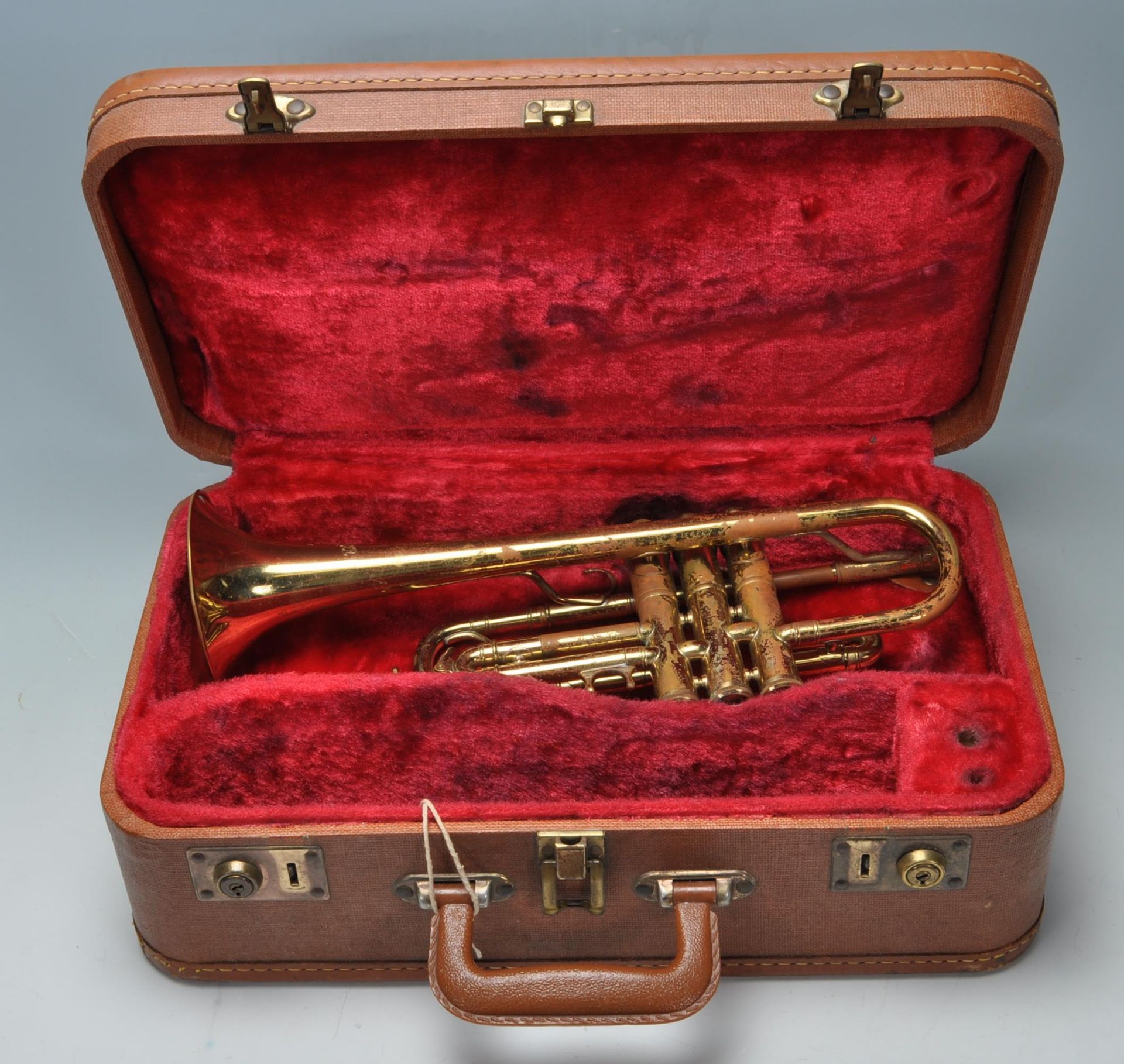 VINTAGE BESSON TRUMPET MUSICAL INSTRUMENT