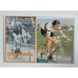 VINTAGE BICYCLES AND SPARES - 1980S MUSEUM EXHIBITION POSTER OF EDDY MERCKX.
