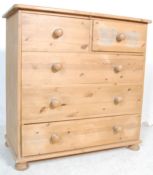 VICTORIAN STYLE COUNTRY PINE CHEST OF DRAWERS