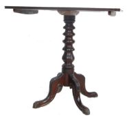 19TH CENTURY GEORGE III MAHOGANY TRIPOD WINE TABLE