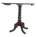 19TH CENTURY GEORGE III MAHOGANY TRIPOD WINE TABLE