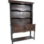 1920'S ANTIQUE OAK SIDEBOARD DRESSER