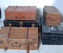 EARLY 20TH CENTURY SHIPPING TRUNKS