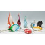 EIGHT STUDIO ART GLASS PAPERWEIGHTS