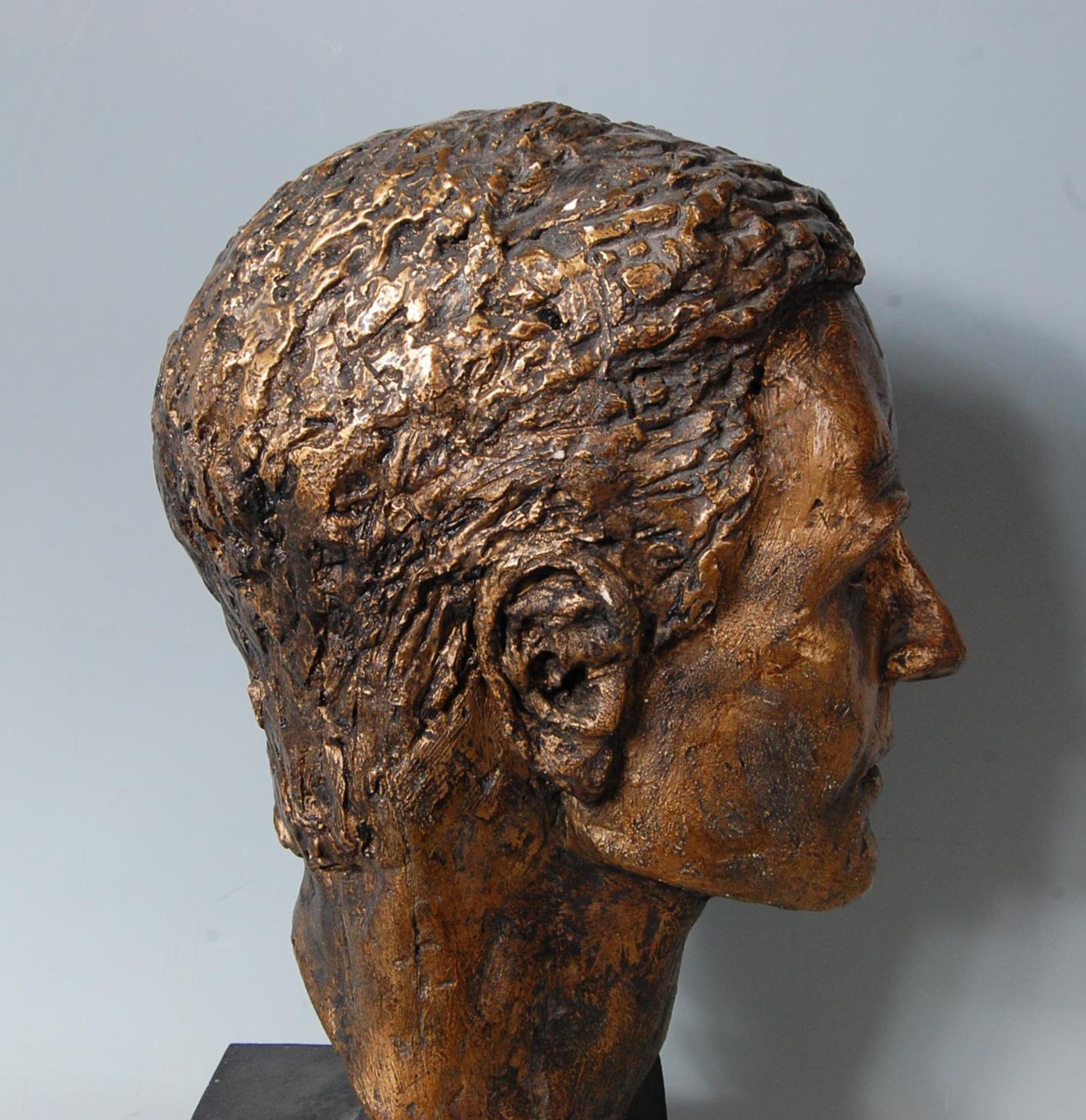 RETRO VINTAGE LATE 20TH CENTURY BUST OF A MANS HEAD - Image 3 of 5