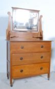 20TH CENTURY OAK DRESSING TABLE CHEST