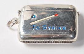 VINTAGE SILVER VESTA CASE