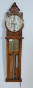 19TH CENTURY VICTORIAN OAK CASE TORRICELLI IMPROVED BAROMETER