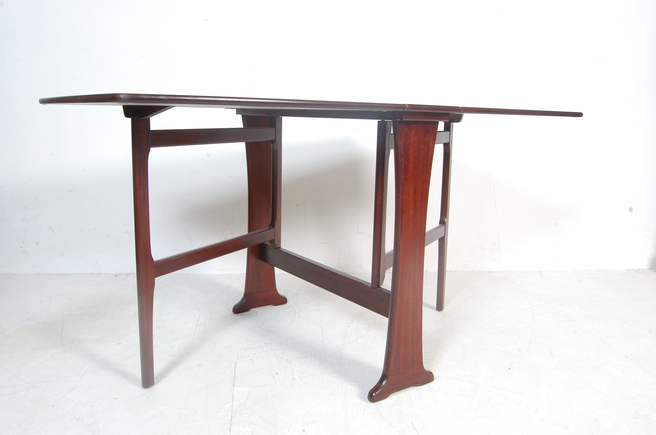 RETRO VINTAGE LATE 20TH CENTURY TEAK SPACE SAVING TABLE - Image 2 of 9