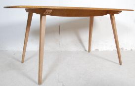 RETRO VINTAGE 1960S MID 20TH CENTURY BEECH AND ELM REFECTORY DINING TABLE