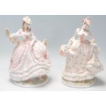 TWO ROYAL WORCESTER CERAMIC PORCELAIN FIGURINES