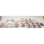 COLLECTION OF VINTAGE TEA CUPS AND SAUCERS