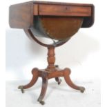 19TH CENTURY GEORGE III MAHOGANY LADIES WORK TABLE