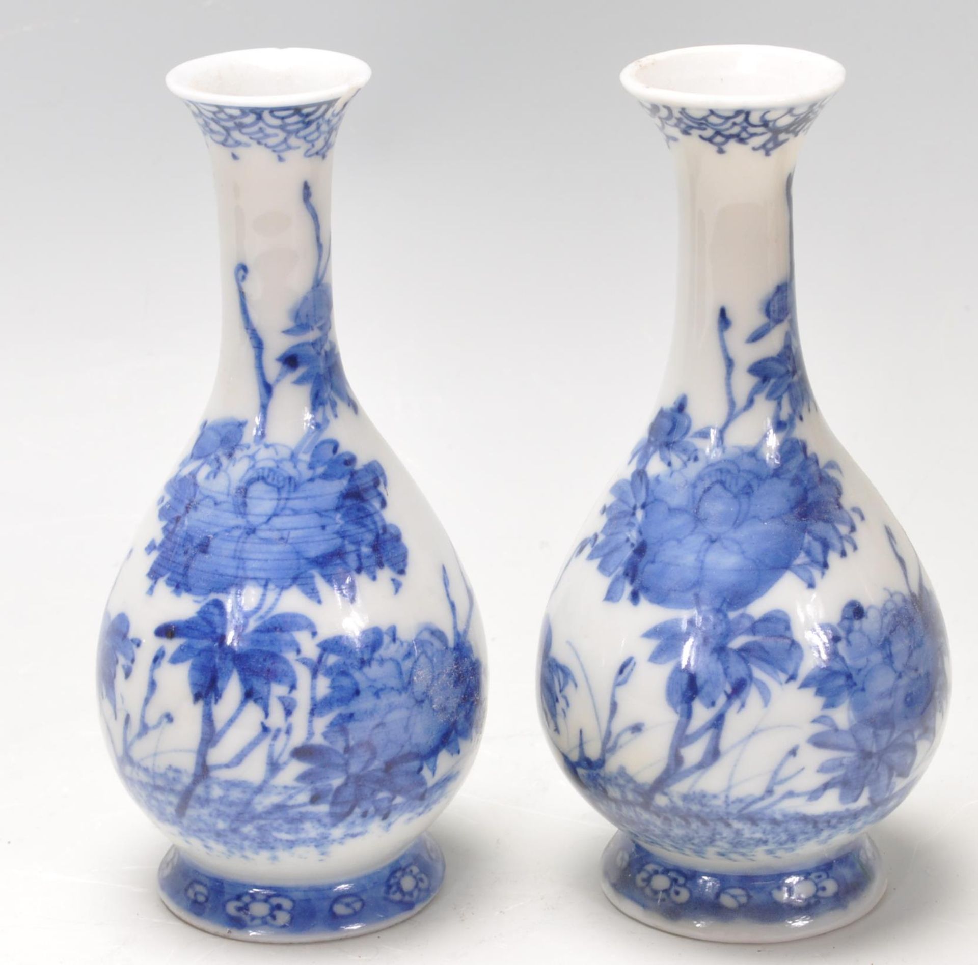 GROUP OF THREE 20TH CENTURY CHINESE ORIENTAL CERAMIC VASES - Image 7 of 9