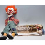 THREE 20TH CENTURY THAI PUPPETS AND A CLOWN