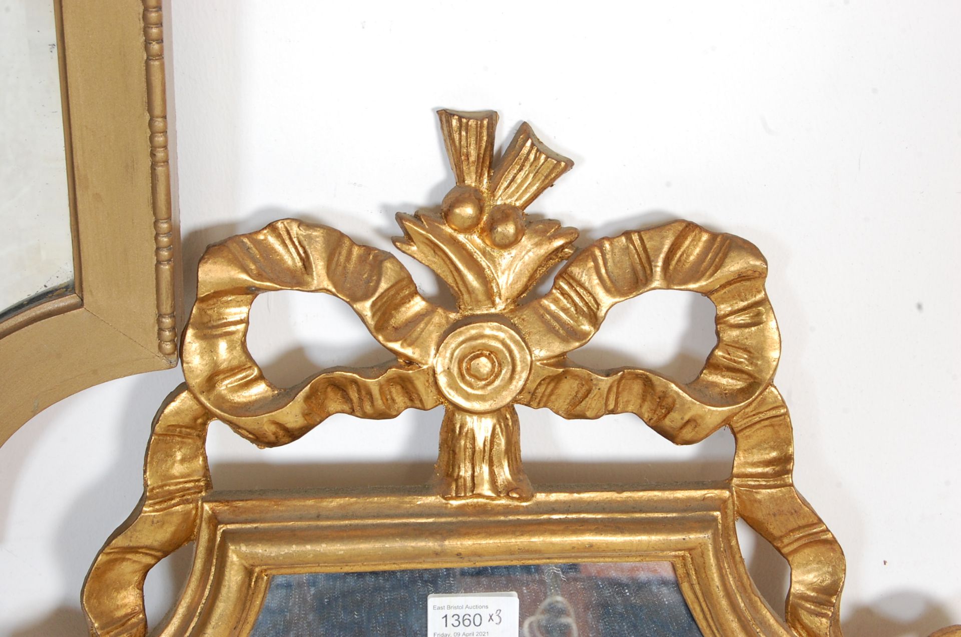 1920'S GILT WOOD FRAMED WALL MIRROR AND OTHERS - Image 6 of 7