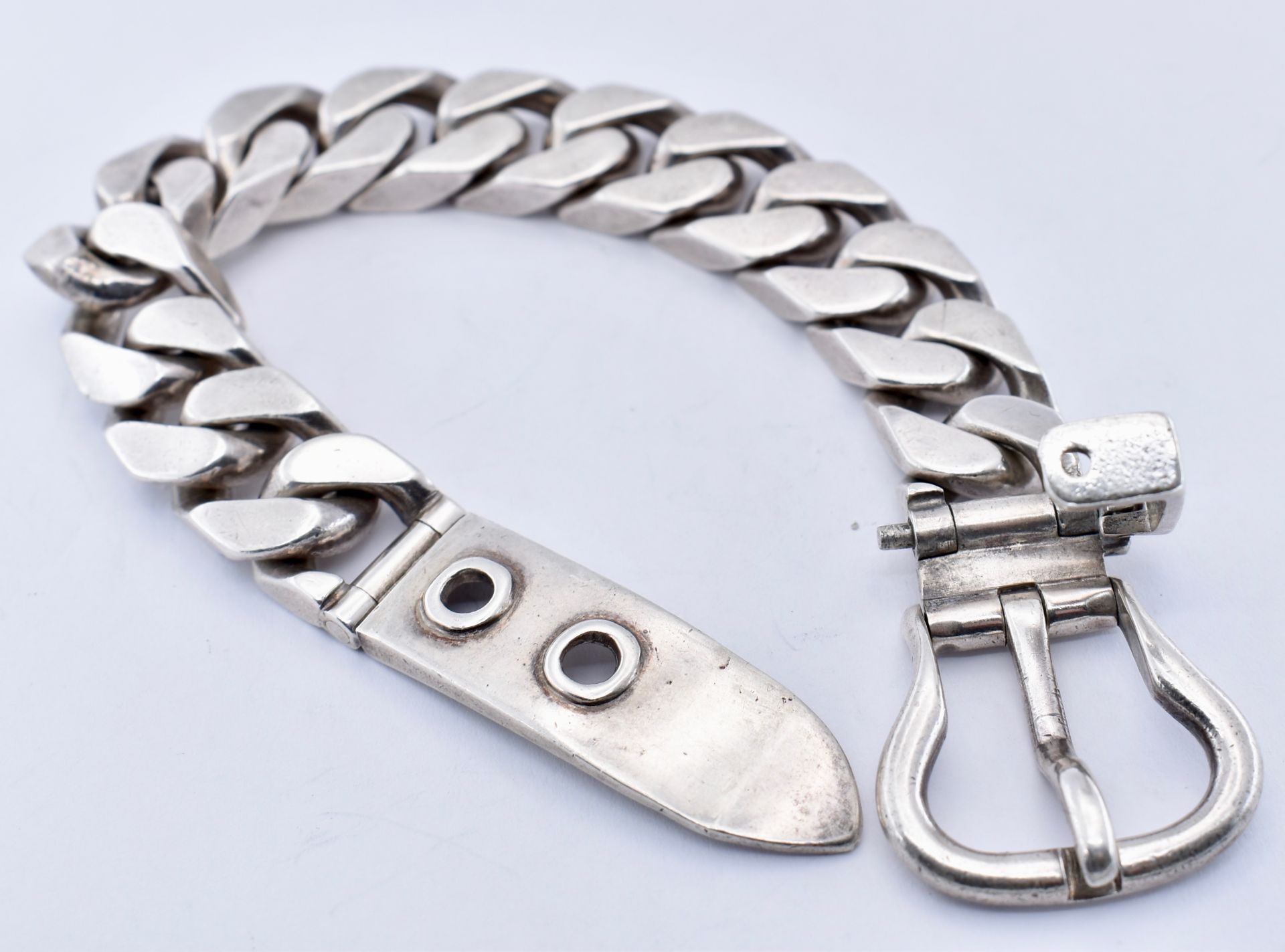 FRENCH SILVER BUCKLE BRACELET - Image 2 of 6