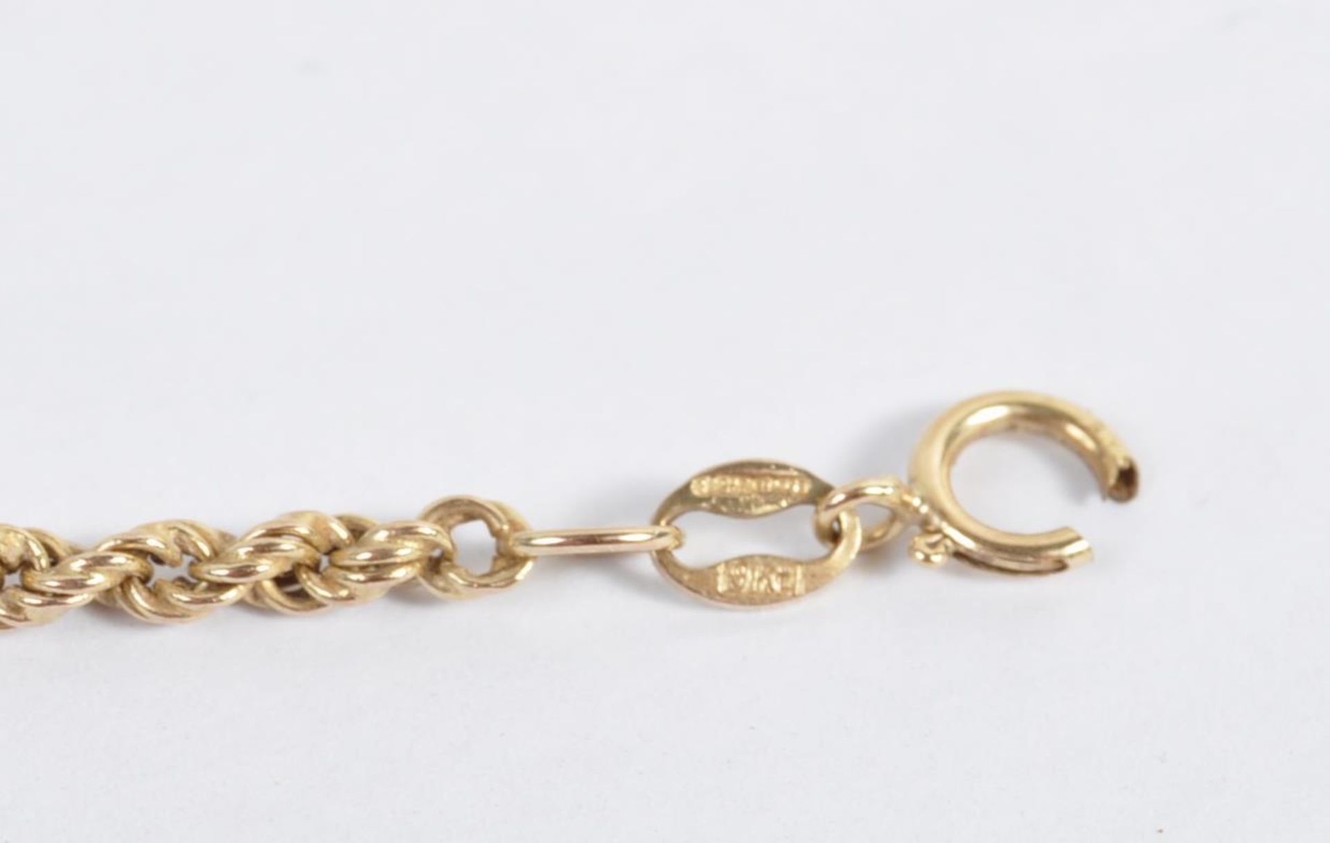 9CT GOLD ROPE TWIST NECKLACE CHAIN - Image 6 of 6