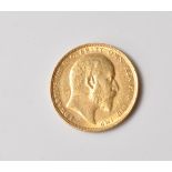 1902 EDWARDIAN GOLD SOVEREIGN COIN