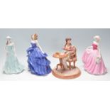 FOUR VINTAGE CERAMIC PORCELAIN FIGURINES