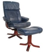 RETRO VINTAGE 20TH CENTURY STRESSLESS EASY CHAIR / ARMCHAIR