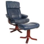 RETRO VINTAGE 20TH CENTURY STRESSLESS EASY CHAIR / ARMCHAIR