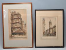 OF LOCAL / BRISTOL INTEREST - EDWARD W SHARLAND TWO ETCHINGS