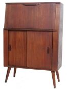 VINTAGE RETRO 20TH CENTURY TEAK WOOD DANISH INSPIRED BUREAU