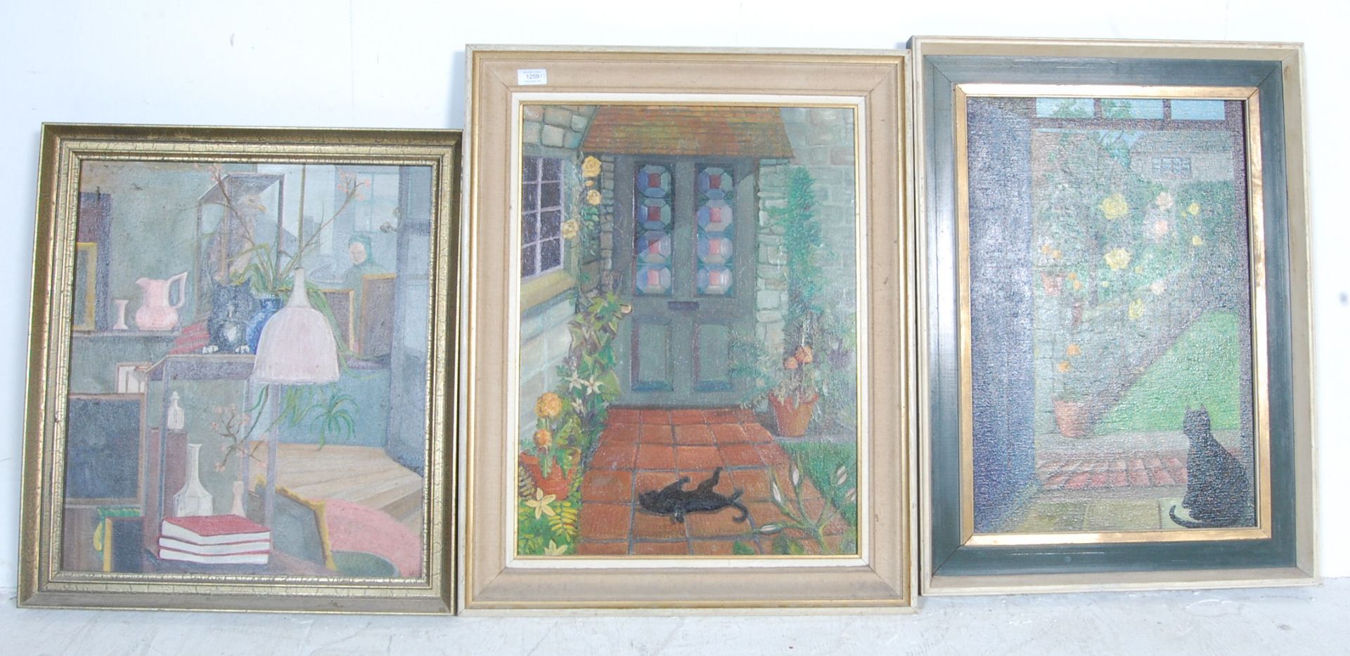 THREE OIL ON CANVAS PAINTINGS BY MYRTLE GOULDEN