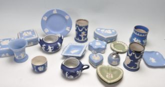 GROUP OF 20TH CENTURY WEDGWOOD JASPERWARE