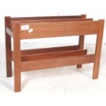 GUY ROGERS - 1960'S TEAK WOOD MAGAZINE RACK STAND