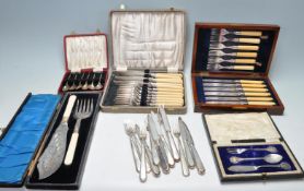 COLLECTION OF VINTAGE MID 20TH CENTURY CUTLERY SETS