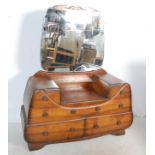 CIRCA 1930’S WALNUT PEDESTAL DRESSING TABLE CHEST