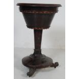 19TH CENTURY GEORGE III ROSEWOOD LADIES WORKBOX TA