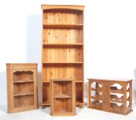 GROUP OF ANTIQUE STYLE 20TH CENTURY PINE FURNITURE