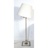 VINTAGE BRASS AND MARBLE STANDARD LAMP LIGHT