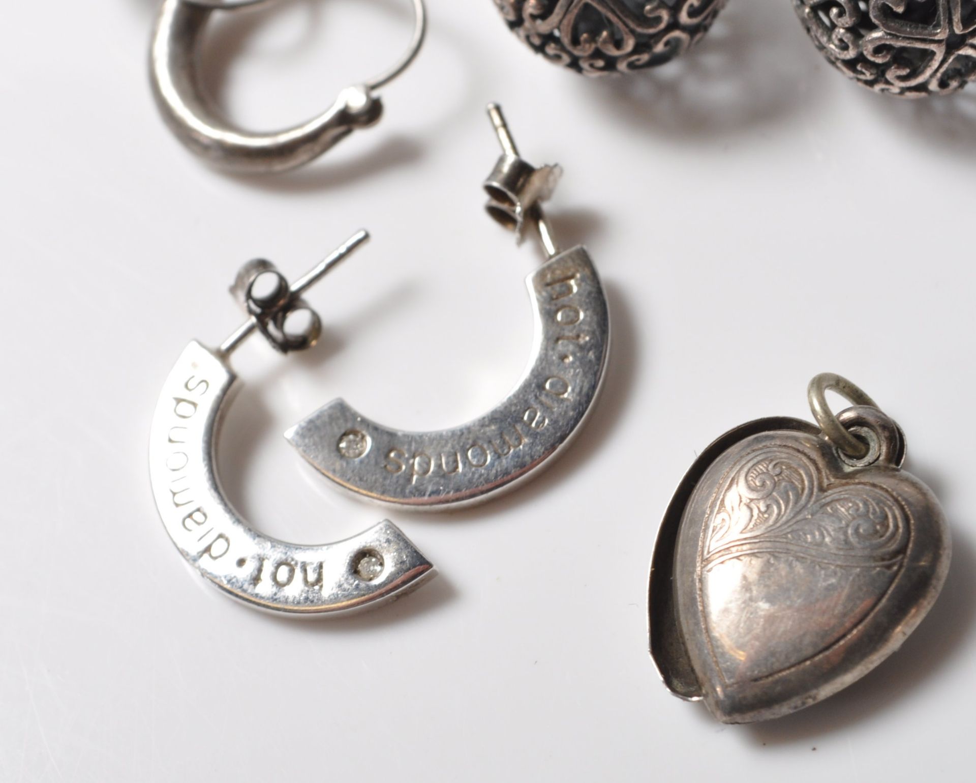 COLLECTION OF SILVER STAMPED 925 JEWELLERY. - Image 2 of 13