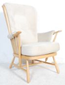 VINTAGE ERCOL BLONDE WINDSOR ARMCHAIR