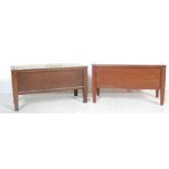 PAIR ARTS & CRAFTS OAK COFFERS - BLANKET BOXES