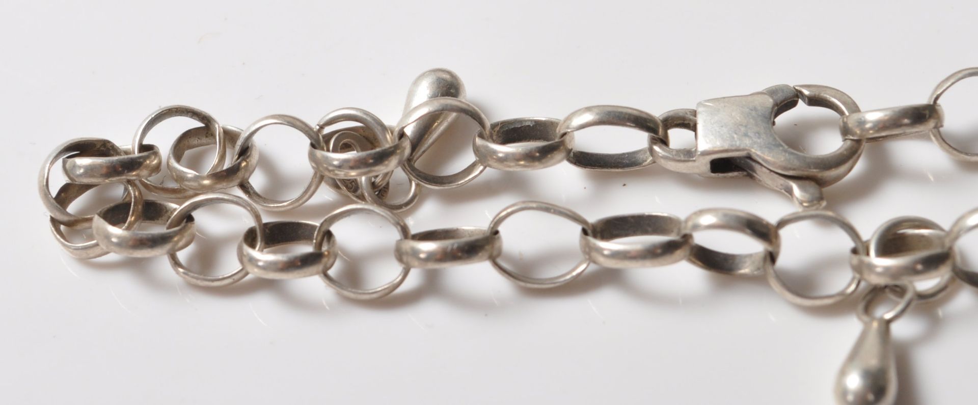 COLLECTION OF THREE SILVER STAMPED 925 BRACELETS. - Image 2 of 7