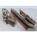 COLLECTION OF MODEL BOATS INCLUDING CUTTY SARK
